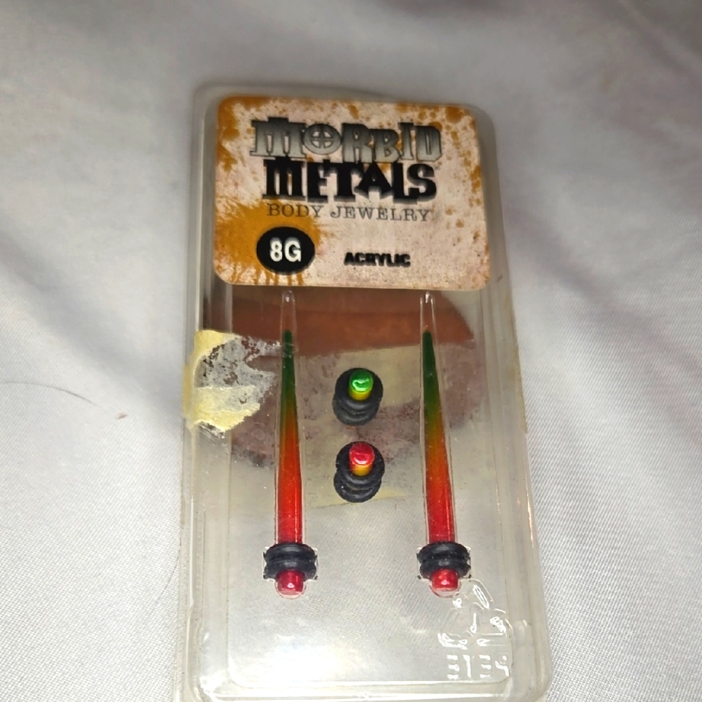 Morbid Metals Acrylic Body Jewelry 8G